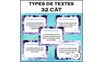 Types de textes - 32 CÀT