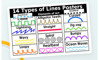 Types of Lines Posters Pack