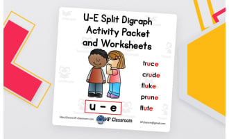 U-E Split Digraph Activity Packet and Worksheets
