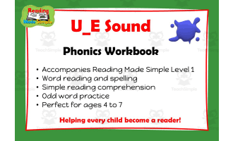 U_E: Phonics Workbook Reading Made Simple