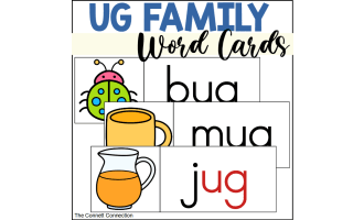 UG Word Family Word Wall Cards
