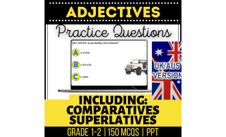 UK/Aus Spelling Adjectives Practice Questions - Year 2-3 (PPT)