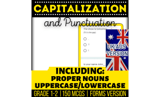 UK/Aus Spelling Captitalisation and Punctuation Year 2-3 (Forms)