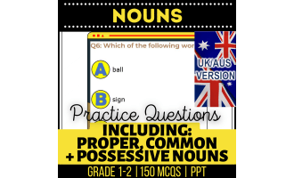 UK/Aus Spelling Nouns Practice Questions - Year 2-3 (PPT)