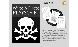 Write A Pirate Themed Play Script: 'The Skull And Cross Bone' (7-11 years)