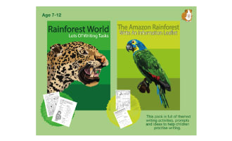 Lots Of Writing Tasks About The Rainforest (7-11 years)