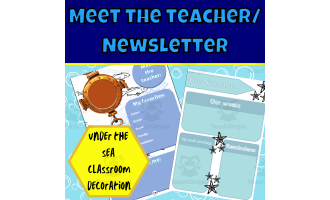 Under the sea meet the teacher and newsletter templates