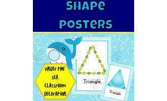 Under the sea shape poster wave edition
