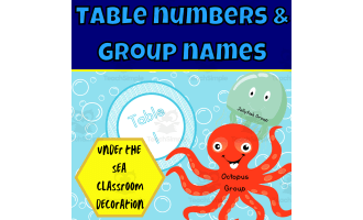 Under the sea table numbers wave edition