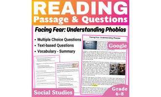 Understanding Phobias: Social Studies Reading Passage (Docs)