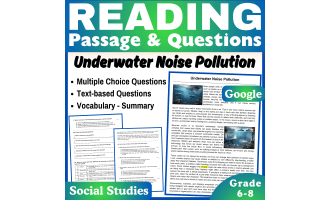 Underwater Noise Pollution: Social Studies Reading Passage (Docs)