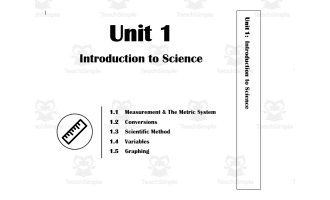 Unit 1 - Binder Divider, Study Guide, Test, and Recovery Quiz
