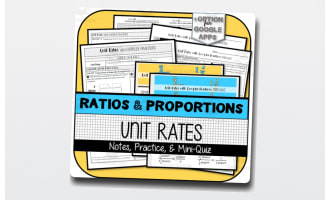 Unit Rate with Complex Fractions NOTES, PARTNER PRACTICE, MINI-QUIZ