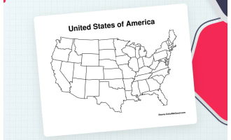 United States Blank Map Worksheet