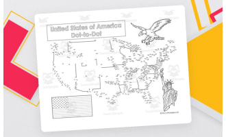 United States Extreme Difficulty Dot-to-Dot / Connect the Dots