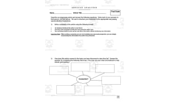 Universal Article Analysis Template