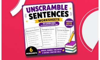 unscramble sentences worksheet grade 6 with answers