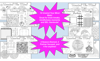 Unwind Your Mind SEL Activity Mats