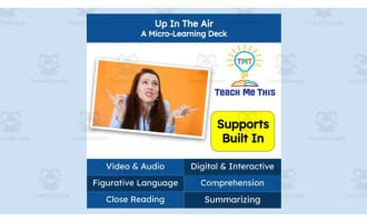 Up In the Air | Figurative Language Activity | Micro-Learning Deck