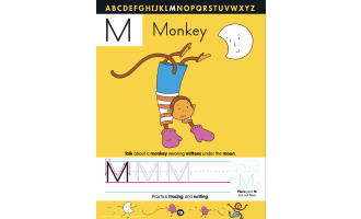 Uppercase ABCs Practice: Letters A-M Activity Book