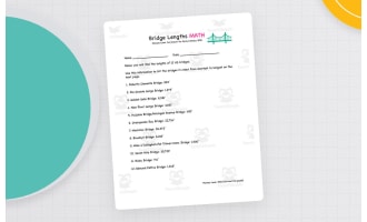 U.S. Bridge Lengths | Math Worksheet