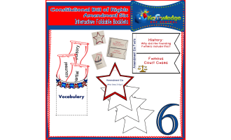 U.S. Constitutional Bill of Rights: Amendment Six Interactive Foldable Booklets - EBOOK