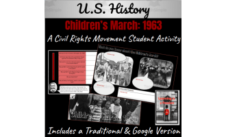U.S. History: Children's March | Civil Rights Movement Activity