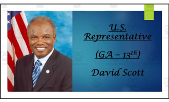 U.S. Representative David Scott (GA - 13th) BIO PPT