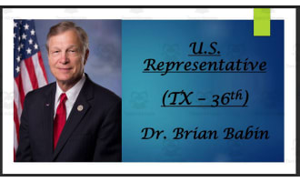 U.S. Representative Dr. Brian Babin (TX - 36th) BIO PPT