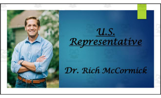 U.S. Representative Dr. Rich McCormick (GA - 6th) BIO PPT
