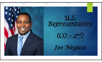 U.S. Representative Joe Neguse (CO - 2nd) BIO PPT