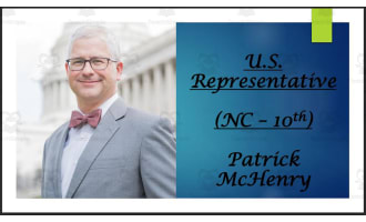 U.S. Representative Patrick McHenry (NC - 10th) BIO PPT