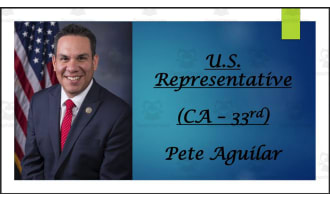 U.S. Representative Pete Aguilar (CA - 33rd) BIO PPT