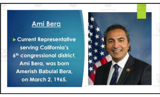 U.S. Representatives from California - Districts #1-10 (BIO PPT Bundle)