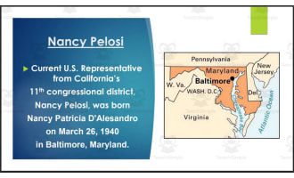 U.S. Representatives from California - Districts #11-20 (BIO PPT Bundle)