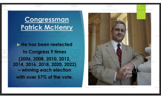 U.S. Representatives from North Carolina (#1-10) BIO PPT Bundle