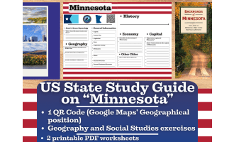 US State Study Guide Worksheets on Minnesota