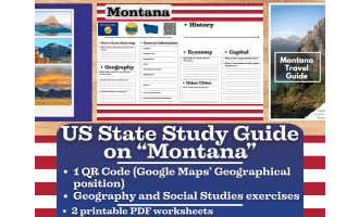US State Study Guide Worksheets on Montana