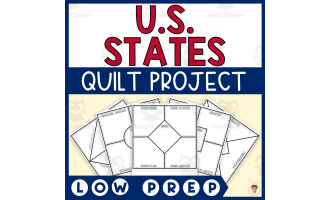 U.S. States Project-Based Learning (Quilt Research Project and Craft)