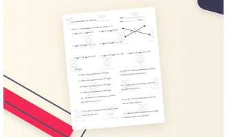 Using Angle Pairs in Statements and Diagrams- 3 practice sheets