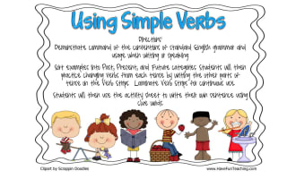 Using Simple Verbs Past Present Future Activity