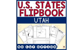 Utah State Flipbook (Capital, Bird, Flower, Flag, Animal)