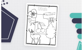 Utah State Symbols Clip Art
