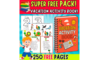 VACATION ACTIVITY BOOK | SUPER FREE PACK