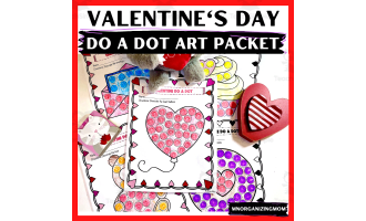 Valentine Day Do A Dot Art Packet