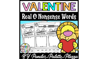 Valentine Real and Nonsense Words - Valentine Activities