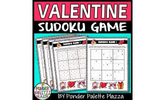 Valentine's Day Activities Sudoku Game No Prep Sub Plans