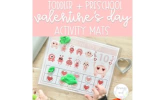 Valentine's Day Activity Mats | Toddler and Preschool Activities