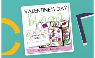 Valentine's Day BINGO, Differentiated For K-5th