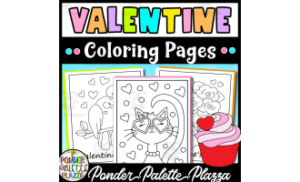 Valentine's Day Coloring pages - Set 4